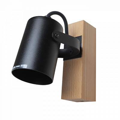Спот Светкомплект WD 1001 1x50 Вт GU10 черный/дерево 