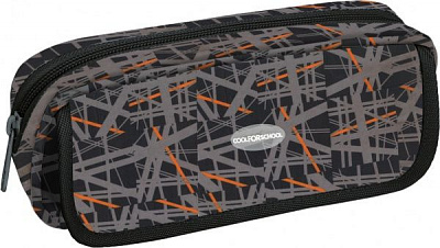 Пенал школьный мягкий Casual, овальный CF86627 Cool For School серый