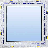 Вікно глухе OpenTeck DE-LUX 60 500x500 мм без відкривання 