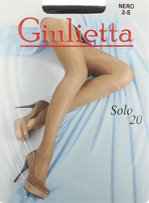 Колготки жіночі Giulia Solo р. 2 чорний 1 шт. Nero 20 den