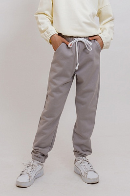 Штаны для девочек KOSTA д/д р.134–140 серый 2530-4 