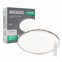 Светильник настенно-потолочный ARDERO белый с серебристым 3000-4000-6500 К 80934