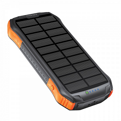 Універсальна мобільна батарея Promate SolarTank-10PDQi 10000 mAh black (solartank-10pdqi.black) із сонячною панеллю