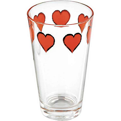 Склянка висока Borgonovo Heart Conic 330 мл