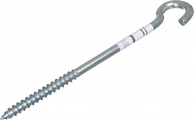 Шуруп универсальный с O-крюком 10x180 мм 1 шт белый цинк Expert Fix