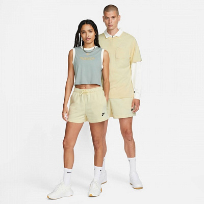 Шорти Nike W NSW CLUB FLC MR SHORT DQ5802-113 р. S бежевий