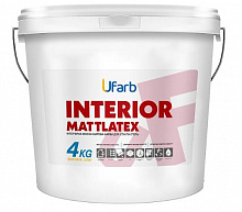 Фарба інтер'єрна акрилова Ufarb INTERIOR Mattlatex мат 10л 14кг