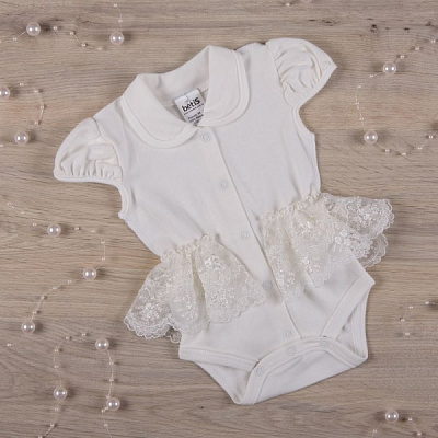 Боди для девочки Betis АЖУРЧИК р.56 молочный 27070188 
