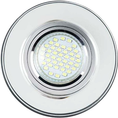 Светильник точечный LightMaster с Led-подсветкой GU5.3 серебряный CL1080 