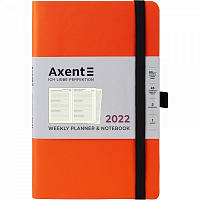 Щотижневик 2022 Partner Soft А5- помаранчевий Axent