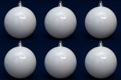 Набор елочных шаров 892258 d 80 мм 6 шт./уп.