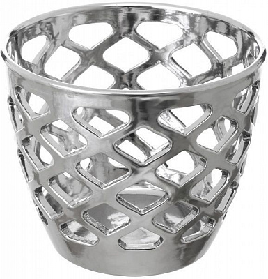 Горщик керамічний Ceramika-design ВК-20 ажур круглий 2л хром