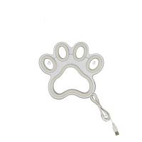 Неоновая вывеска LED-NEON PAW 230x210 мм розовый