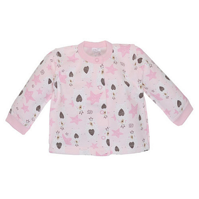 Кофточка детская для девочки Татошка р.56 розовый с принтом 0402202мвк 