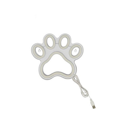 Неонова вивіска LED-NEON PAW 230x210 мм рожевий