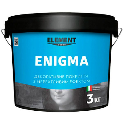 Декоративное покрытие моделирующая Element Decor Enigma 3 кг прозрачный