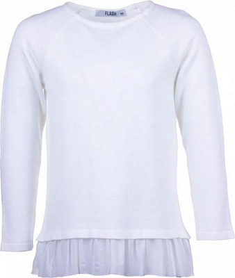 Джемпер детский для девочки FLASH ® р.128 белый 19G016-4-1111 