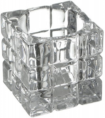 Свічник Square скло 6x6x6 см