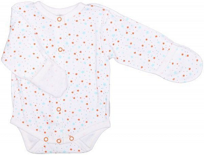 Боди детское Маленькие люди 1004-125 р.50 белый с принтом 