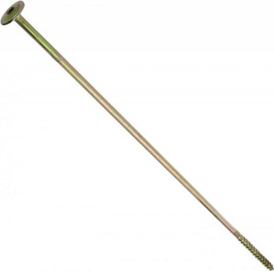 Шуруп конструкційний напівкругла головка ЦЖ 8x400 мм 1 шт. жовтий цинк Expert Fix