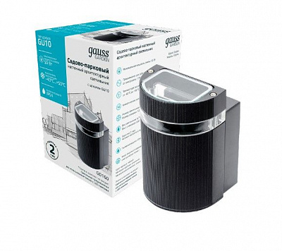 Светильник уличный настенный Gauss Enigma GU10 35 Вт IP54 антрацит GD160 