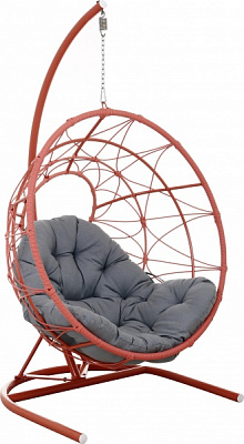 Кресло-кокон Сфера плетение орегон коралловый