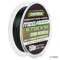 Шнур CHIMERA 150м 0,14мм 10,7кг Megastrong Moss Green PE X4, темний