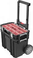 Ящик для инструментов Keter PRO на колесах с органайзером Connect Cart 564 х 373 х 550 239996 