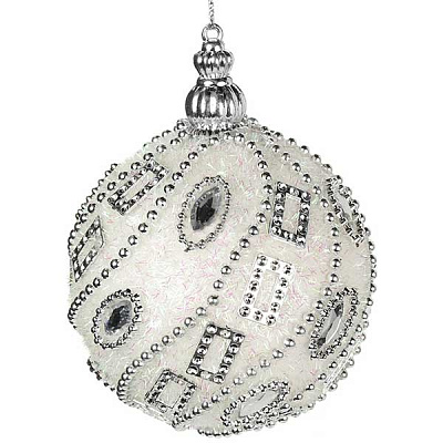 Шарик новогодний Ювелирка SDA100380IW 80 мм