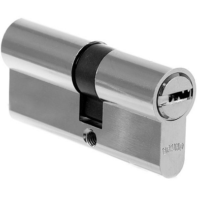 Цилиндр Bruno 30x40 ключ-ключ 68 мм никель