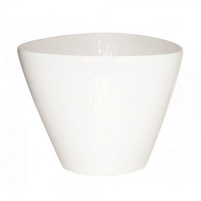 Горщик пластиковий Carat 130 мм трикутний білий (0548)