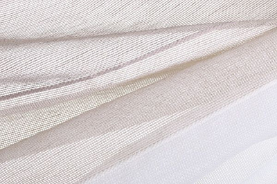 Ткань тюлевая сетка с полосками 295 см 815033/3307 бежевый 