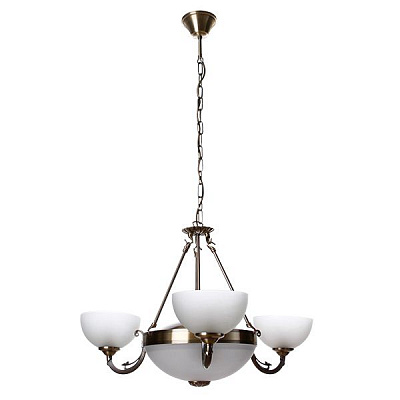 Люстра підвісна Eglo SAVOY 3x40 Вт E14 2х60 Вт E27 бронзовий 82748