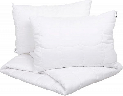 Комплект Зелений чай (ковдра + подушка 2 шт.) 200x220 см Songer und Sohne