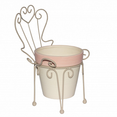 Декорация садовая Стульчик с горшком