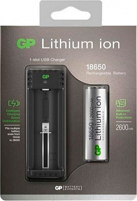 Зарядное устройство GP L111 18650 1 шт. 