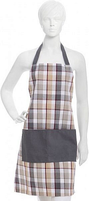 Фартук Scotland Brown коричневая клетка с серым La Nuit