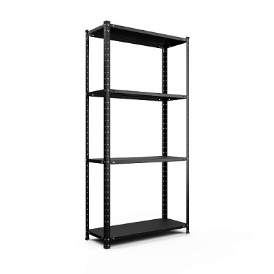 Стелаж металевий Меткас РЕК антрацитово-сірий 1500x750x300 мм метал полиця 4 шт. фарба