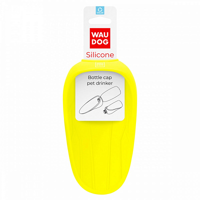 Поїлка Waudog Silicone 165х90 мм жовта