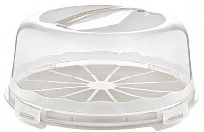 Тортниця 30306-7DN-cream кругла Dunya Plastik