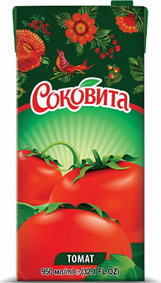 Напиток соковый Томатный с мякотью 0,95 л 