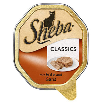 Корм Sheba паштет с уткой и гусем 85 г 