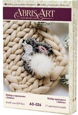 Набор для вышивания бисером Зайка AD-026 Абрис Арт 