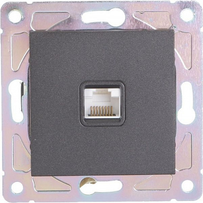 Механізм розетки комп’ютерна HausMark Alta чорний SNG-SCP.SQ20MG1PC-BK