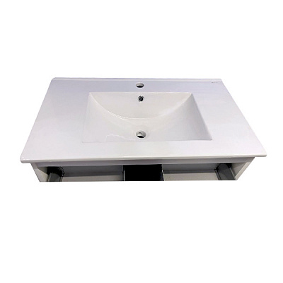 Тумба підвісна AM.PM білий глянець з умивальником Spirit 80 см