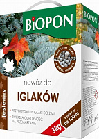 Добриво мінеральне Biopon осіннє для хвойних рослин 3 кг