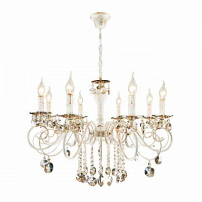 Люстра подвесная Strotskis Ravenna 8x60 Вт E14 белый 10104/8