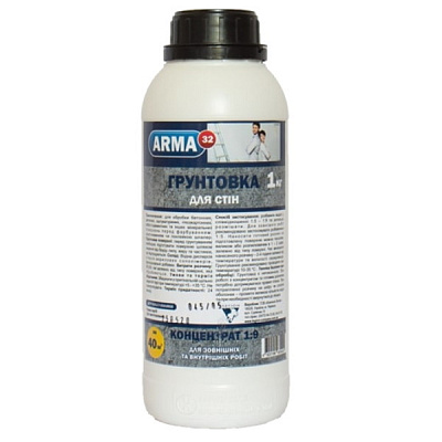 Грунтовка глубокопроникающая ARMA 32, КОНЦЕНТРАТ 1:9, ДЛЯ СТЕН 1 кг 