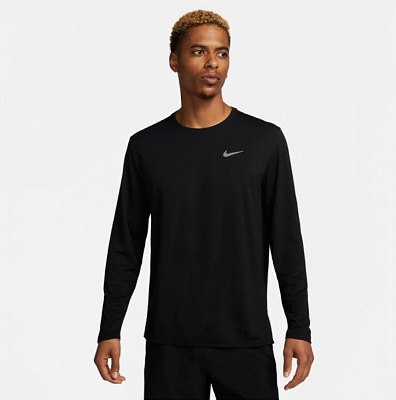 Футболка Nike M NK DF UV MILER TOP LS FB7070-010 р.L чорний