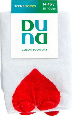 Шкарпетки дитячі Duna 9003 р.24-26 білий із червоним